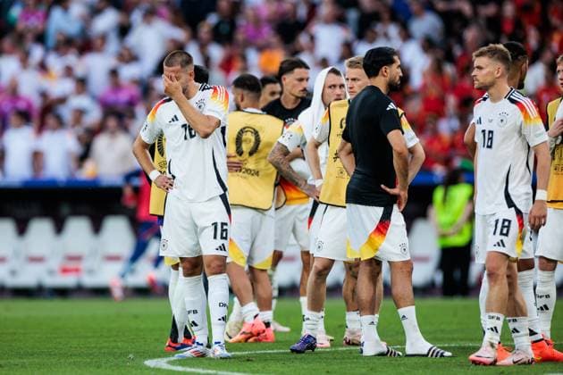 UEFA EURO 2024 Spain Germany 05 07 2024 Waldemar Anton Germany, 16 and his team are eliminated in the quarter-finals UEFA EURO 2024 Spain Germany Stuttgart Arena, Stuttgart on 05 07 2024 Copyright: xBEAUTIFULxSPORTS Wunderlx