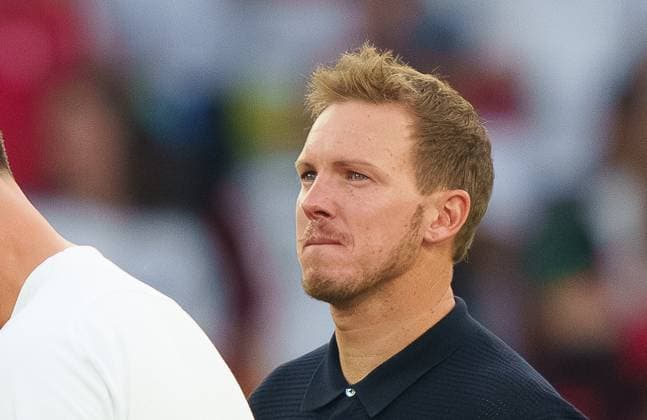 Sport Themen der Woche KW27 Sport Bilder des Tages DFB headcoach Julian Nagelsmann , Bundestrainer, Nationaltrainer, sad after the quarter final match GERMANY - SPAIN 1-2 of the UEFA European Championships 2024 on Jul 5, 2024 in Stuttgart, Germany.
