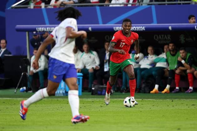 HAMBURG 05.07.2024 MECZ 1 4 FINALU CWIERCFINAL MISTRZOSTW EUROPY 2024: PORTUGALIA - FRANCJA --- QUARTERFINAL UEFA EURO, EM, Europameisterschaft,Fussball 2024 MATCH: PORTUGAL - FRANCE RAFAEL LEAO FOT. PIOTR KUCZA FOTOPYK NEWSPIX.PL --- Newspix.pl  240705PYK0031