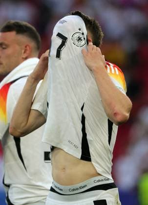 05 07 2024, European Football Championship, Germany quarter-final, against Spain, Stuttgart Football Arena, Sport, in the picture Florian Wirtz Germany after the match
