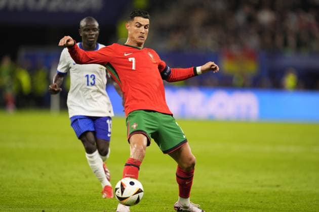 Portugal s Cristiano Ronaldo during a quarterfinal match between Portugal and France at the Euro 2024 soccer tournament in Hamburg, Germany - Friday July 5, 2024. - Soccer .  Copyright: xFabioxFerrari LaPressex