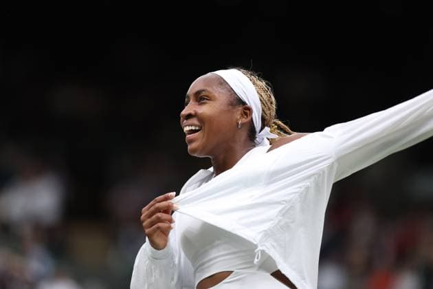 Coco Gauff (USA) TENNIS : Wimbledon 2024 - 05 07 2024 AntoineCouvercelle Panoramic 