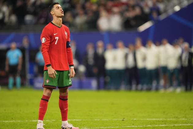 during a quarterfinal match between Portugal and France at the Euro 2024 soccer tournament in Hamburg, Germany - Friday July 5, 2024. - Soccer .  Copyright: xFabioxFerrari LaPressex