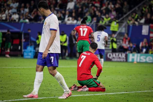 Dos Santos Aveiro Cristiano Ronaldo RONALDO 7 Forward FOOTBALL : France vs Portugal- Euro 2024 quarts de finale - Hambourg Volksparkstadion - 05 07 2024 ElyxandroCegarra Panoramic 