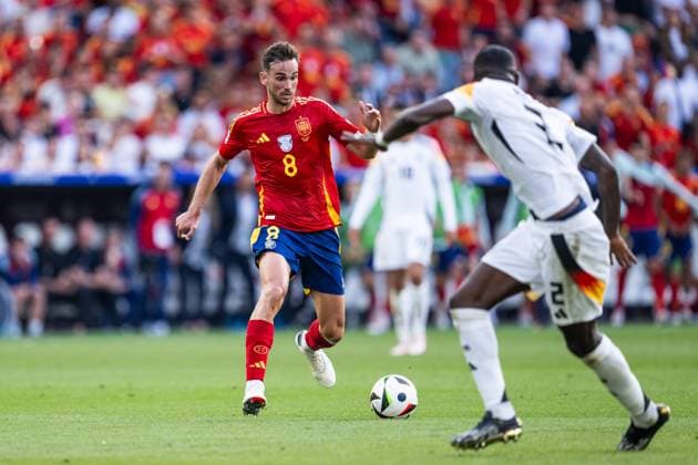 240705 Fabian Ruiz Pena of Spain during the UEFA Euro 2024 Football Championship quarterfinal between Spain and Germany on July 5, 2024 in Stuttgart Photo Mathias Bergeld BILDBYRAN code MB MB0942 fotboll football soccer fotballs em europamästerskap em uefa euro uefa european football championship euro 2024 kvartfinal quarterfinal quarterfinals spanien spain deutschland germany bbeng  Copyright: MATHIASxBERGELD BB240705MB193
