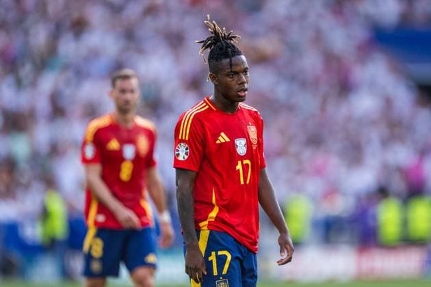 240705 Nicholas Williams of Spain during the UEFA Euro 2024 Football Championship quarterfinal between Spain and Germany on July 5, 2024 in Stuttgart Photo Mathias Bergeld BILDBYRAN code MB MB0942 fotboll football soccer fotballs em europamästerskap em uefa euro uefa european football championship euro 2024 kvartfinal quarterfinal quarterfinals spanien spain deutschland germany bbeng  Copyright: MATHIASxBERGELD BB240705MB198
