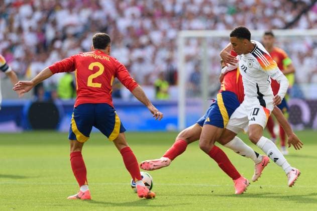 Stuttgart, Germany, July 5fth 2024: Jamal Musiala (10 Germany) during the UEFA EURO, EM, Europameisterschaft,Fussball 2024 quarter- final football match between Spain and Germany at Stuttgart Arena, Germany. (Sven Beyrich SPP)  Copyright: xSvenxBeyrich SPPx spp-en-SvBe-20240705-D4S_5059