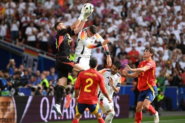 UNAI SIMON, KAI HAVERTZ, ROBIN LE NORMAND, ILKAY GUNDOGAN, UEFA EURO, EM, Europameisterschaft,Fussball 2024, Spain-Germany 2-1, contrasto UEFA EURO 2024 SPAGNA-GERMANIA 2-1 dts