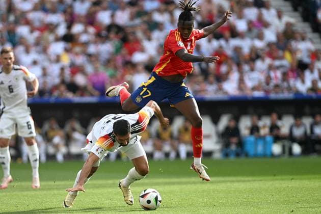 EMRE CAN, NICO WILLIAMS, UEFA EURO, EM, Europameisterschaft,Fussball 2024, Spain-Germany 2-1, contrasto UEFA EURO 2024 SPAGNA-GERMANIA 2-1 dts