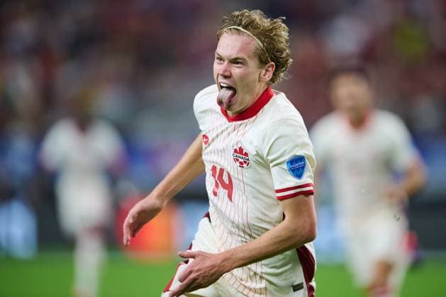 Sport Bilder des Tages RECORD DATE NOT STATED Copa America USA 2024 Venezuela vs Canada - Quarter-final Jacob Shaffelburg celebrates his goal 0-2 of Canada during the CONMEBOL Copa America 2024 Quarter-final match between Venezuela and Canada, at AT-T Stadium, on July 05, 2024 in Arlington, Texas, United States. ARLINGTON TEXAS UNITED STATES  Copyright: xJorgexMartinezx 20240705201710_CA_QF_2024_VEN_CAN_SHAFFELBURG80