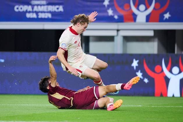 RECORD DATE NOT STATED Copa America USA 2024 Venezuela vs Canada - Quarter-final Jacob Shaffelburg of Canada during the CONMEBOL Copa America 2024 Quarter-final match between Venezuela and Canada, at AT-T Stadium, on July 05, 2024 in Arlington, Texas, United States. ARLINGTON TEXAS UNITED STATES  Copyright: xJorgexMartinezx 20240705210654_CA_QF_2024_VEN_CAN_SHAFFELBURG182