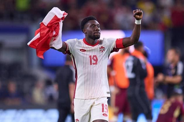 RECORD DATE NOT STATED Copa America USA 2024 Venezuela vs Canada - Quarter-final Alphonso Davies of Canada during the CONMEBOL Copa America 2024 Quarter-final match between Venezuela and Canada, at AT-T Stadium, on July 05, 2024 in Arlington, Texas, United States. ARLINGTON TEXAS UNITED STATES  Copyright: xJosexLuisxMelgarejox 20240705223750_CA_QF_2024_VEN_CAN_DAVIES368