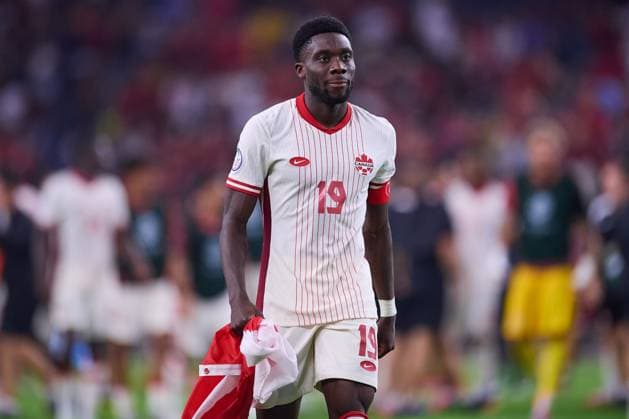 RECORD DATE NOT STATED Copa America USA 2024 Venezuela vs Canada - Quarter-final Alphonso Davies of Canada during the CONMEBOL Copa America 2024 Quarter-final match between Venezuela and Canada, at AT-T Stadium, on July 05, 2024 in Arlington, Texas, United States. ARLINGTON TEXAS UNITED STATES  Copyright: xJosexLuisxMelgarejox 20240705223752_CA_QF_2024_VEN_CAN_DAVIES369