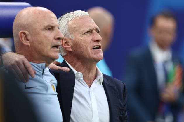 Didier Deschamps Coach (France) during the UEFA EURO, EM, Europameisterschaft,Fussball Germany 2024 match between Portugal 4-5 France at Volkspakstadion on July 05, 2024 in Hamburg , Germany. Noxthirdxpartyxsales  (258790178)