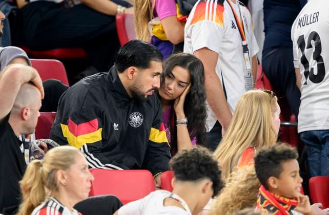 Emre CAN GER with wife family after the match, quarterfinal, match M45, Spain ESP Germany GER 2 1 n V , on 05 07 2024 in Stuttgart Germany European Football Championship 2024 from 14 06 14 07 2024 in Germany Â