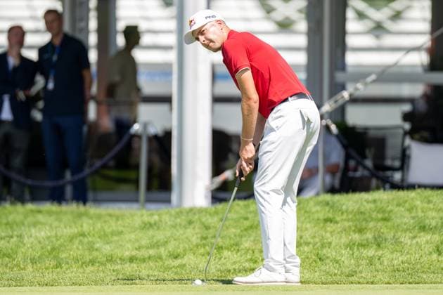 Matthias Schwab on the green, BMW International Open 2024, Golf, 06 07 2024 Munich Bavaria Germany Copyright: xkolbert-press UlrichxGamelx