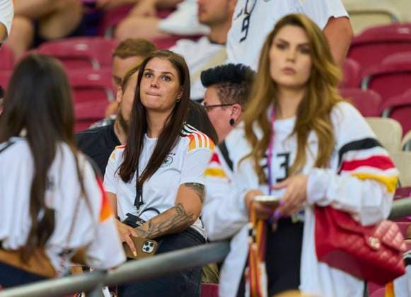 Lina Meyer, wife of Joshua KIMMICH, DFB 6 sad after the quarter final match GERMANY - SPAIN 1-2 n.V. of the UEFA European Championships 2024 on Jul 5, 2024 in Stuttgart, Germany.