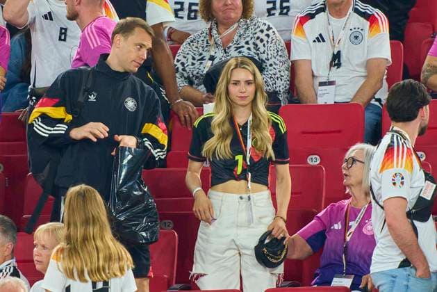 Anika Bissel, wife of Manuel Neuer , Marita Neuer mother after the quarter final match GERMANY - SPAIN 1-2 n.V. of the UEFA European Championships 2024 on Jul 5, 2024 in Stuttgart, Germany.