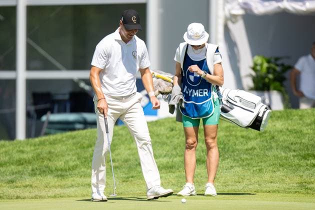 Martin Kaymer with caddy, BMW International Open 2024, Golf, 06 07 2024 Munich Bavaria Germany Copyright: xkolbert-press UlrichxGamelx