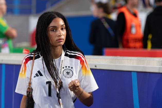 Sophia Weber girlfriend of Florian Wirtz Germany, 17 GER, Spain ESP vs Germany GER , European Football Championship, UEFA EURO 2024, quarterfinals, 05 07 24, GER, Spain ESP vs Germany GER , European Football Championship, UEFA EURO 2024, quarterfinals, 05 07 24 Stuttgart Copyright: xEibner-Pressefoto WolfgangxFrankx EP_WFK