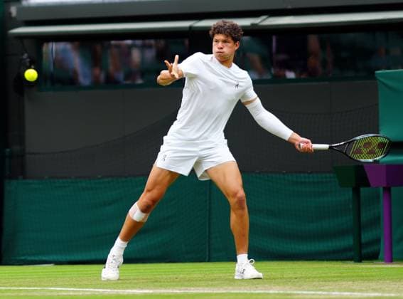 Ben Shelton during his third round match Wimbledon Tennis Championships, Day 6, The All England Lawn Tennis and Croquet Club, London, UK - 06 Jul 2024  Copyright: xJavierxGarcia Shutterstockx 14574535e