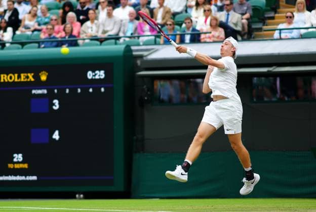 Denis Shapovalov during his third round match Wimbledon Tennis Championships, Day 6, The All England Lawn Tennis and Croquet Club, London, UK - 06 Jul 2024  Copyright: xJavierxGarcia Shutterstockx 14574535k