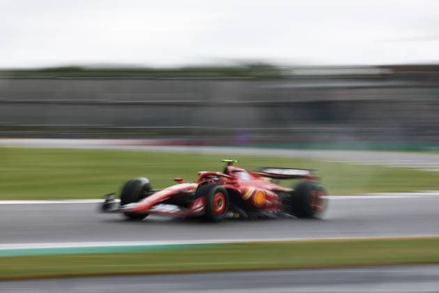 F1 British Grand Prix 2024 Practice 3 Carlos Sainz of Ferrari uring third practice ahead of the Formula 1 British Grand Prix at Silverstone Circuit in Northampton, Great Britain on July 6, 2024. Northampton United Kingdom  Copyright: xJakubxPorzyckix originalFilename:porzycki-f1britis240706_npFVz.jpg