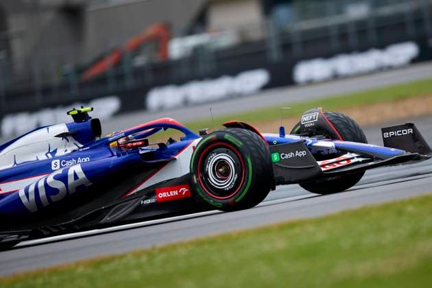 Yuki Tsunoda of Japan driving the (22) Visa Cash App RB Formula One Team VCARB 01 on track during Qualifying ahead of the F1 Grand Prix of Great Britain at Silverstone Circuit on July 6, 2024, in Northampton, England.  (258801622)