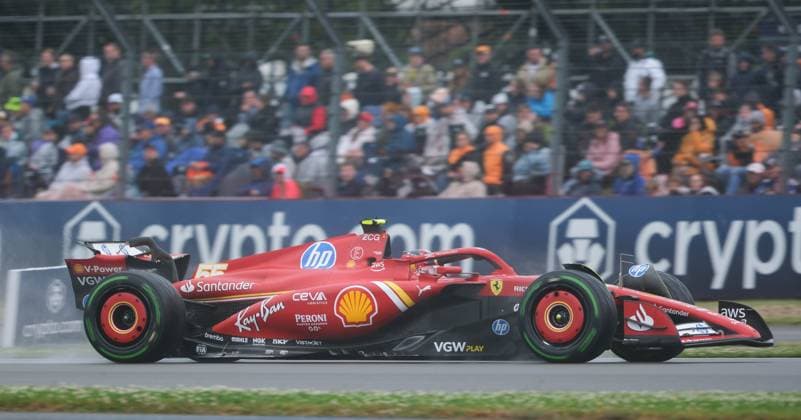 6th July 2024; Silverstone Circuit, Northamptonshire, England; Formula 1 2024 Qatar Airways British F1 Grand Prix; Qualifying Day; Carlos Sainz of the Scuderia Ferrari F1 Team driving the SF24  ActionPlus12664799 PaulxBonser
