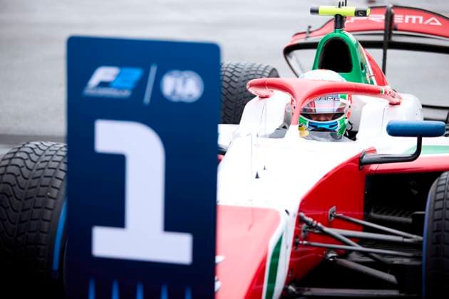 F1 Grand Prix of Great Britain - Qualifying Andrea Kimi Antonelli of Italy and PREMA Racing (4) drives on track celebrates after winning the sprint race of F2 ahead of the F1 Grand Prix of Great Britain at Silverstone Circuit on July 6, 2024, in Northampton, England. Northampton Silverstone Circuit Northampton England RL_GPF1GB24_00808 Copyright: xRicardoxLarreinax