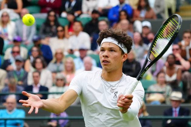 Ben Shelton during his third round match Wimbledon Tennis Championships, Day 6, The All England Lawn Tennis and Croquet Club, London, UK - 06 Jul 2024  Copyright: xJavierxGarcia Shutterstockx 14574535da