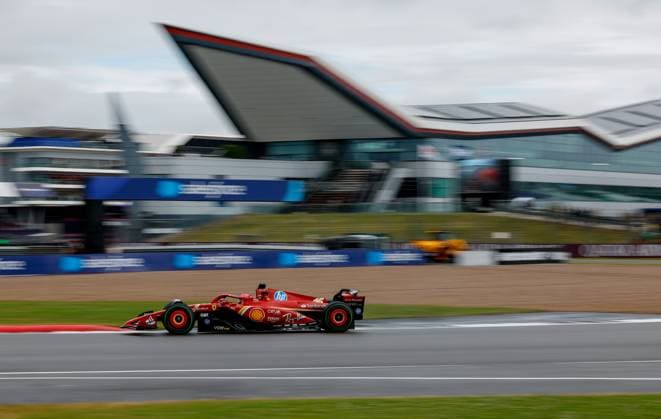 16 Charles Leclerc MCO, Scuderia Ferrari HP , F1 Grand Prix of Great Britain at Silverstone Circuit on July 6, 2024 in Silverstone, Great Britain Photo by HOCH ZWEI Silverstone Great Britain
