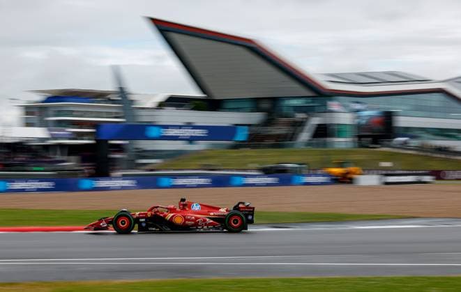 16 Charles Leclerc MCO, Scuderia Ferrari HP , F1 Grand Prix of Great Britain at Silverstone Circuit on July 6, 2024 in Silverstone, Great Britain Photo by HOCH ZWEI Silverstone Great Britain