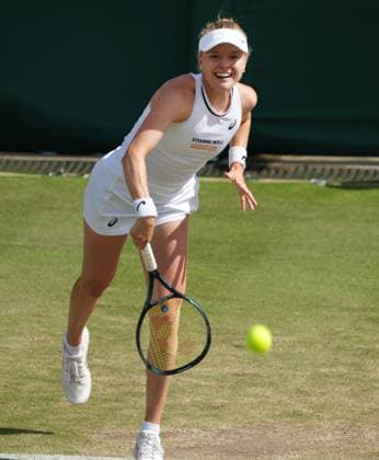 Lawn Tennis - 2024 Wimbledon Championship Womens singles Harriet Dart (GBR) v Xinyu Wang (CHN) All England Lawn Tennis & Croquet Club - Saturday 6th July 2024 Harriet Dart (GBR) 