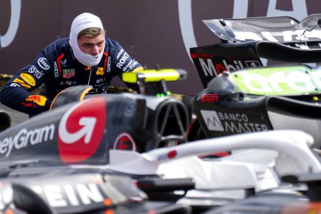 SILVERSTONE - Max Verstappen (Red Bull Racing) after qualifying for the British GP. ANP SANDER KONING xVIxANPxSportx xxANPxIVx 502900756 originalFilename: 502900756.jpg