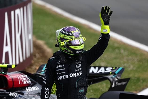 F1 British Grand Prix 2024 Qualifying Lewis Hamilton of Mercedes after qualifying ahead of the Formula 1 British Grand Prix at Silverstone Circuit in Northampton, Great Britain on July 6, 2024. Northampton United Kingdom  Copyright: xJakubxPorzyckix originalFilename:porzycki-f1britis240706_npHgM.jpg