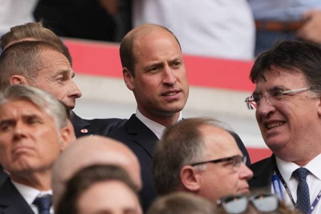 William, Prince of Wales, Crown Prince of England in the stands Düsseldorf 06 07 2024 England vs Switzerland, EURO2024 M48, quarter-finals, EM Arena Düsseldorf