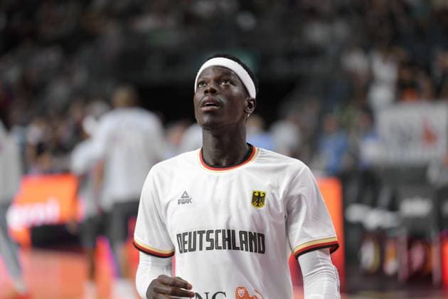 International match iGermany vs France iin the Lanxess Arena Cologne Preparation for the Summer Olympics Here Dennis Schröder
