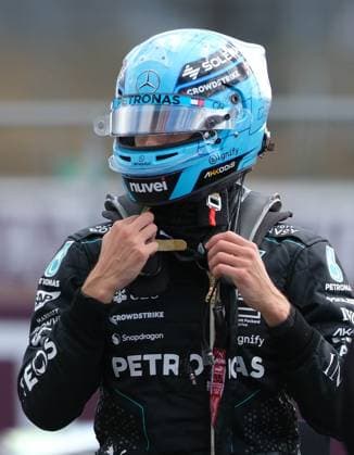 6th July 2024; Silverstone Circuit, Northamptonshire, England; Formula 1 2024 Qatar Airways British F1 Grand Prix; Qualifying Day; George Russell, Mercedes after finshing 1st and winning pole for the race tomorrow  ActionPlus12665101 PaulxBonser