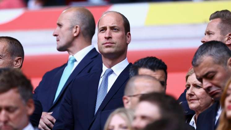 06 07 2024, Football, Euro 2024, quarter-finals, England Switzerland, GER, Duesseldorf, Arena, picture of heir to the throne Prince William Copyright: HMBxMedia xHeikoxBecker