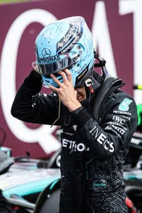 RUSSELL George (gbr), Mercedes AMG F1 Team W15, portrait during the Formula 1 Qatar Airways British Grand Prix 2024, 12th round of the 2024 Formula One World Championship, WM, Weltmeisterschaft from July 5 to 7, 2024 on the Silverstone Circuit, in Silverstone, United Kingdom - F1 - BRITISH GRAND PRIX 2024 DPPI Panoramic  240706_R12_GRAN_BRETAGNA_DP_XB3_7174
