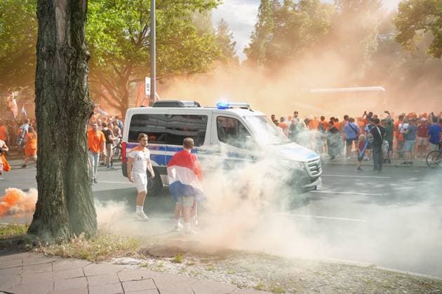 06 07 2024,Berlin,Impressions before the start of the European Championship quarter-final match between the Netherlands and Turkey