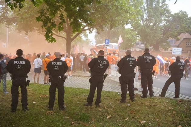 06 07 2024,Berlin,Impressions before the start of the European Championship quarter-final match between the Netherlands and Turkey