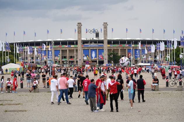 06 07 2024,Berlin,Impressions before the start of the European Championship quarter-final match between the Netherlands and Turkey