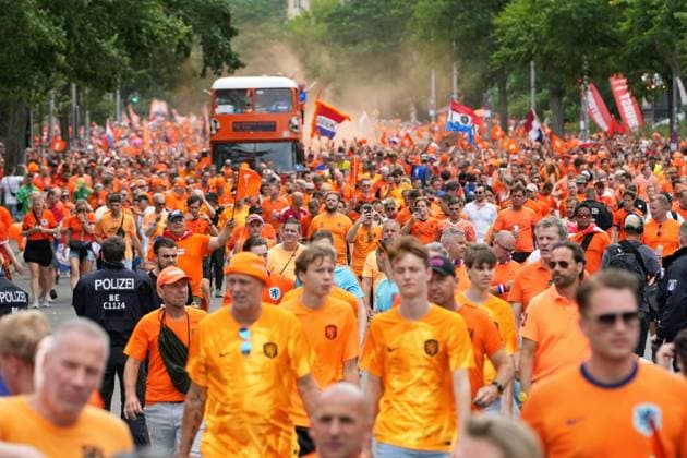 06 07 2024,Berlin,Impressions before the start of the European Championship quarter-final match between the Netherlands and Turkey
