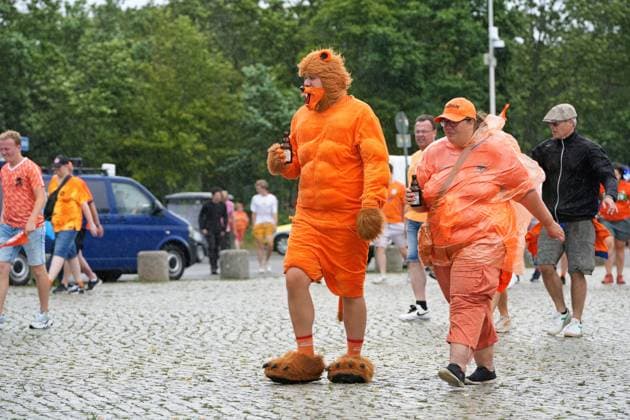 06 07 2024,Berlin,Impressions before the start of the European Championship quarter-final match between the Netherlands and Turkey