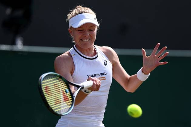 6th July 2024; All England Lawn Tennis and Croquet Club, London, England; Wimbledon Tennis Tournament, Day 6; Harriet Dart (GBR) during her third round match against Xinyu Wang (CHN)  ActionPlus12665178 ShaunxBrooks