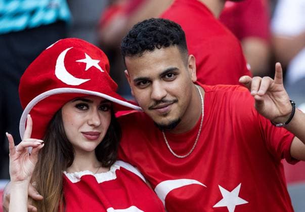 Netherlands v Turkey - UEFA EURO, EM, Europameisterschaft,Fussball 2024: Quarter-Final Turkiye fans during the UEFA Euro 2024 Quarter Final match between Netherlands v Turkey, at the stadium in Berlin, Germany, on July 6, 2024. Berlin Germany  Copyright: xFotoxOlimpikx originalFilename:jastrzebowski-netherla240706_nphBd.jpg