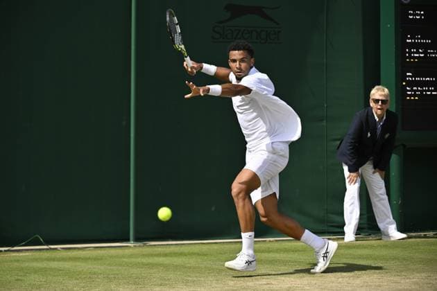 Tennis : Wimbledon 2024 - England - Arthur Fils - France Tennis : Wimbledon 2024 - England - 06 07 2024 ChrysleneCaillaud Panoramic 