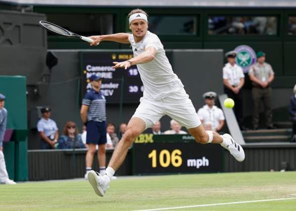 Alexander Zverev GER Tennis Wimbledon 2024 Grand Slam ITF ATP WTA AELTC London Great Britain 6 July 2024 Copyright: xJuergenxHasenkopfx